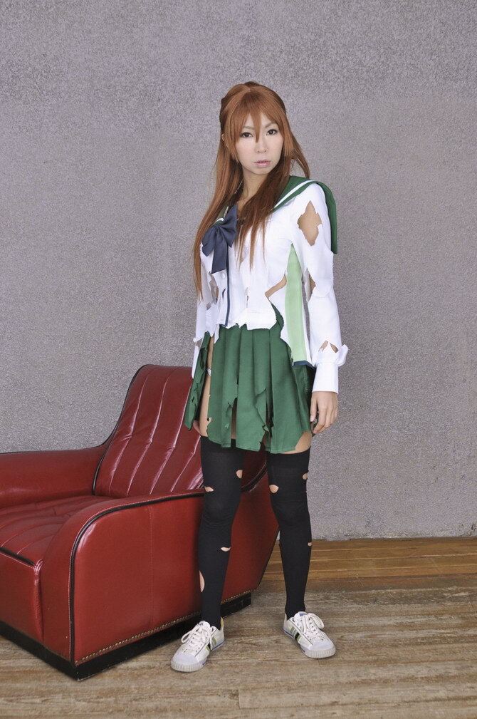 [Cosplay] 2013.04.09  Big boobs Saya Takagi 性感制服诱惑